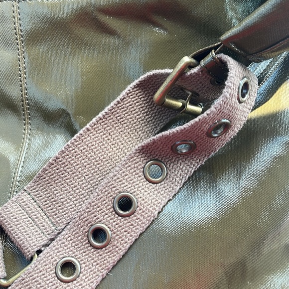 FREE PEOPLE Off The Record Carryall  Green New With Tags Purse Holdall Bag - Picture 5 of 9